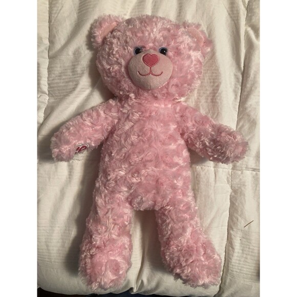 BUILD A BEAR Pink Cotton Candy Plush Pink Animal Toy Doll Soft - Picture 1 of 8